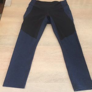 Outdoor Voices two tone warm up leggings